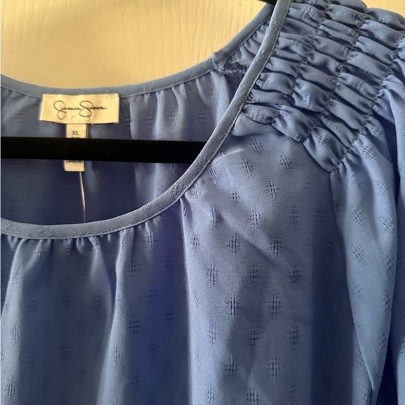 Jessica Simpson Light Blue Blouse Size XL - Picture 10 of 12